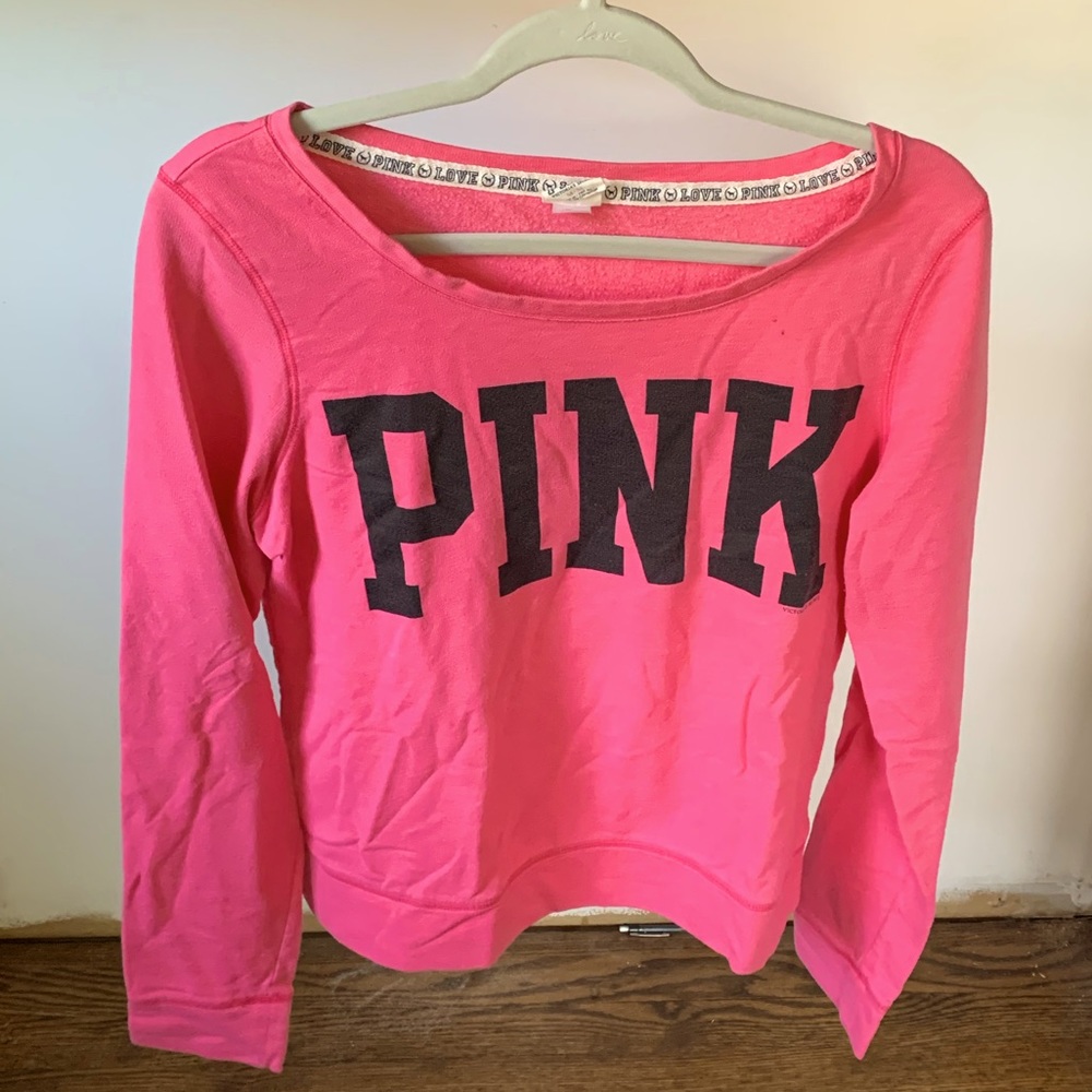 Victoria’s Secret pink sweatshirt